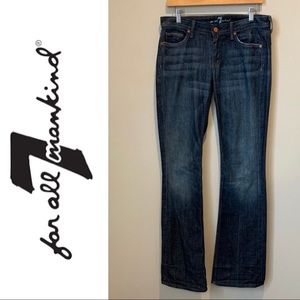 7 For All Mankind Jeans Size 28 dark wash flare